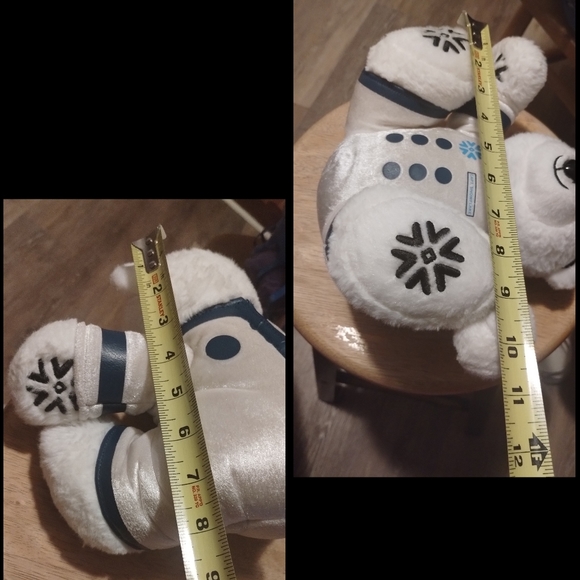 Snowflake Captain Polar Bear in White Astronaut Suit Sitting 8" stuffed animal - Picture 11 of 15